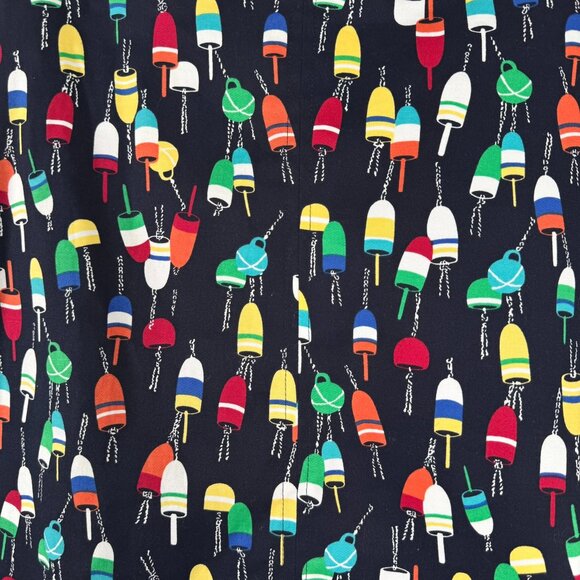 Talbots‎ Skirt Size 18W Nautical Fishing Buoy Novelty Print Colorful SS-1867 - Picture 3 of 9